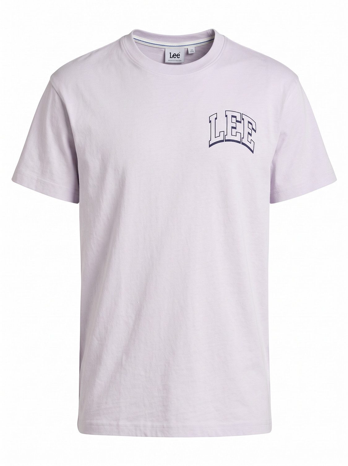 Lee® Rundhalsshirt Logo Relaxed Fit Flieder - Varsity Tee Misty Lilac