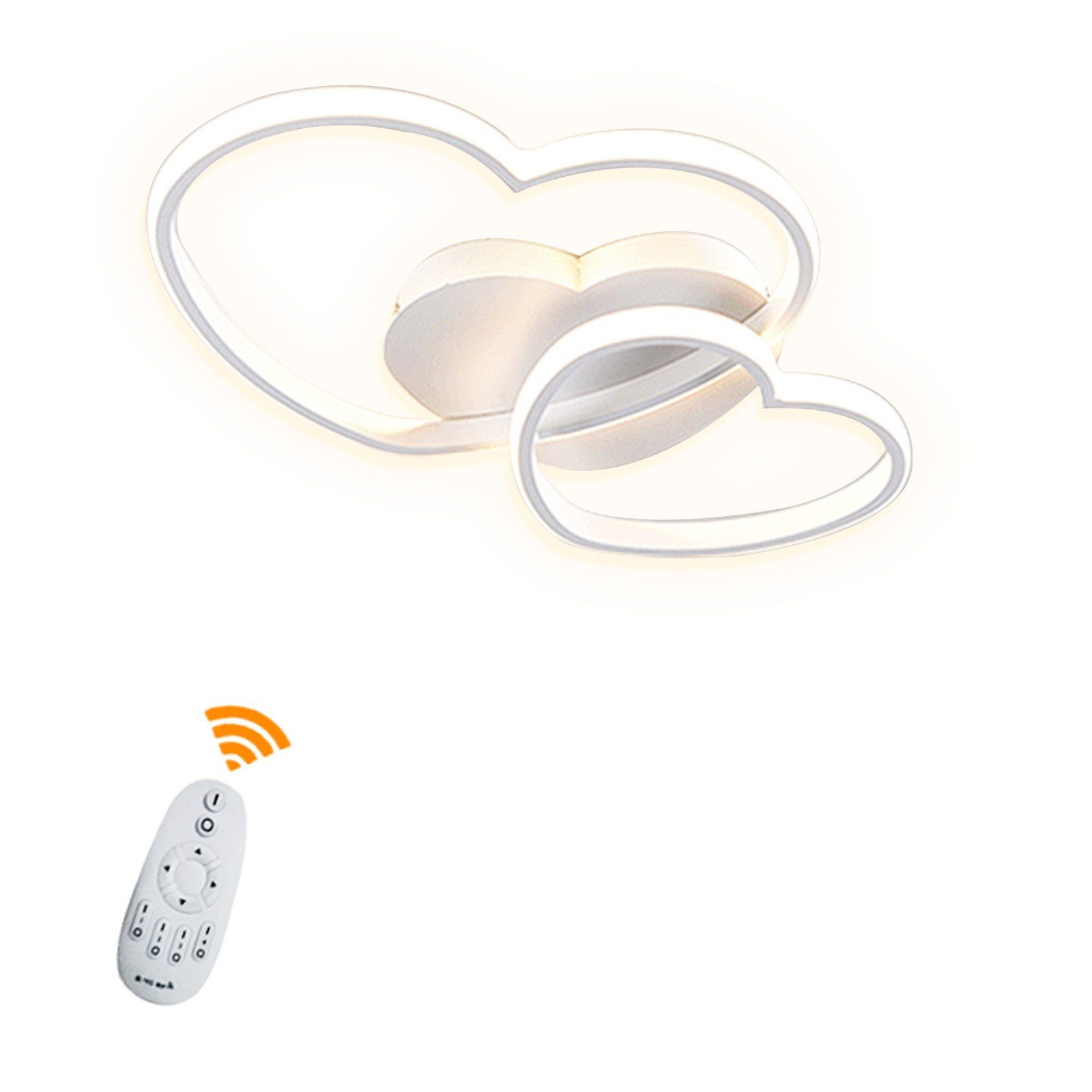 Daskoo Deckenleuchten 22W Herzförmig LED Deckenlampe günstig online kaufen