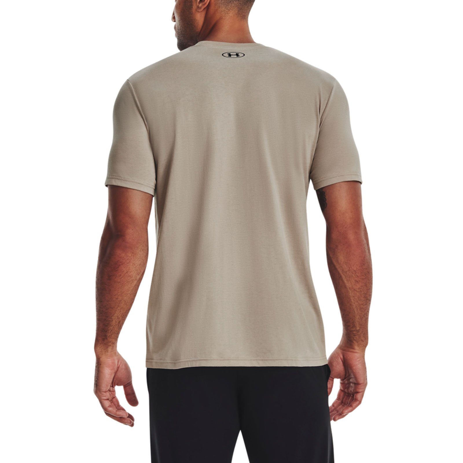 Logo-Print coolem Camo mit T-Shirt Armour® Boxed Under sahara 236 T-Shirt Logo ABC