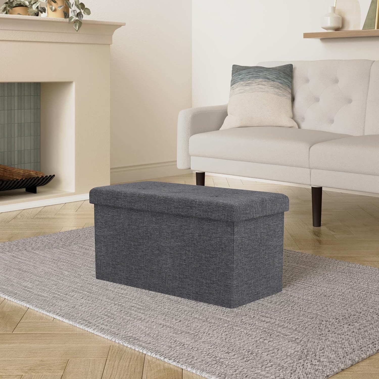 Woltu Sitzhocker (1 St), mit Stauraum, Faltbar, Abnehmbar, bis 300 kg belas günstig online kaufen