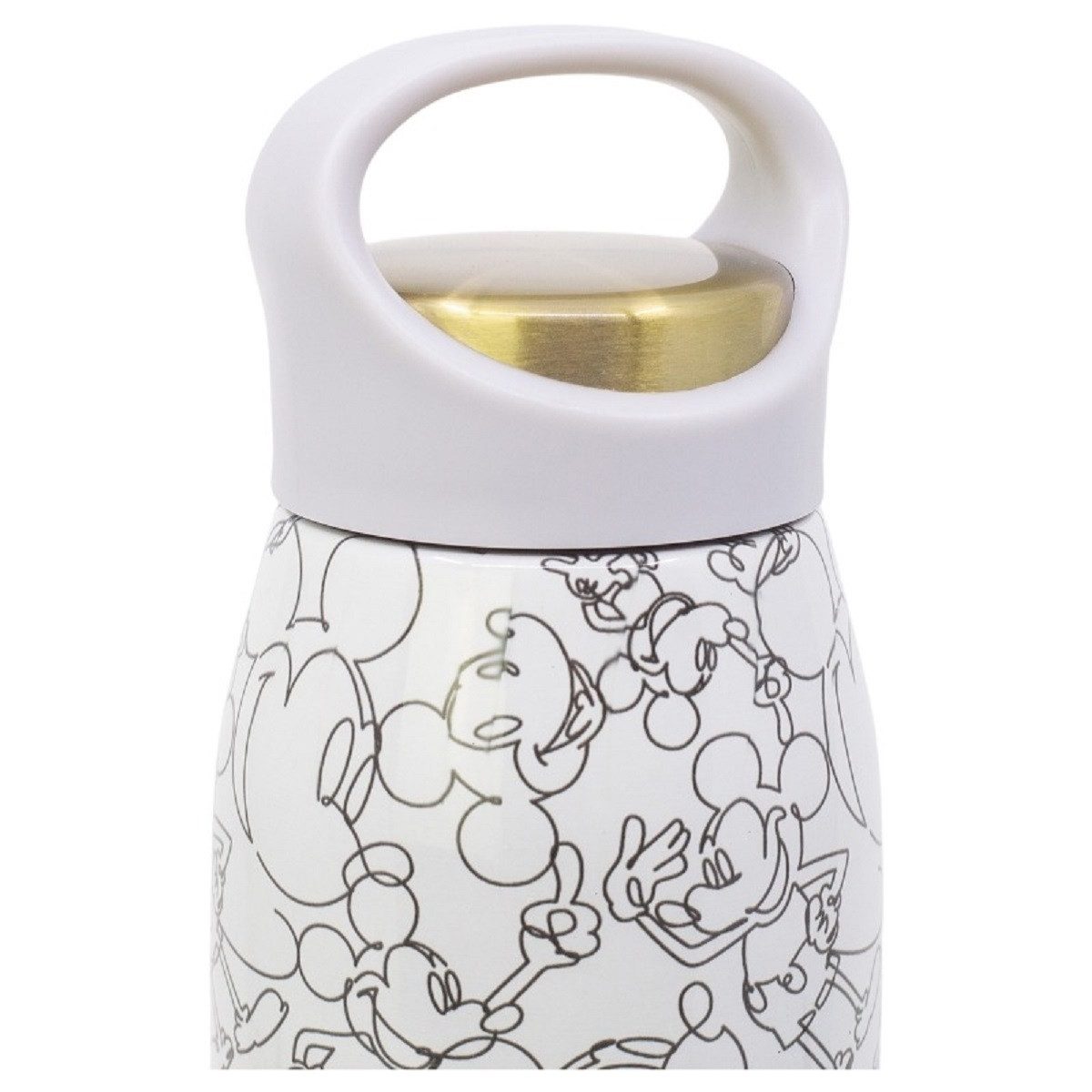 Disney Mickey Mouse Trinkflasche Flasche 665 ml aus Edelstahl mit Schraubdeckel