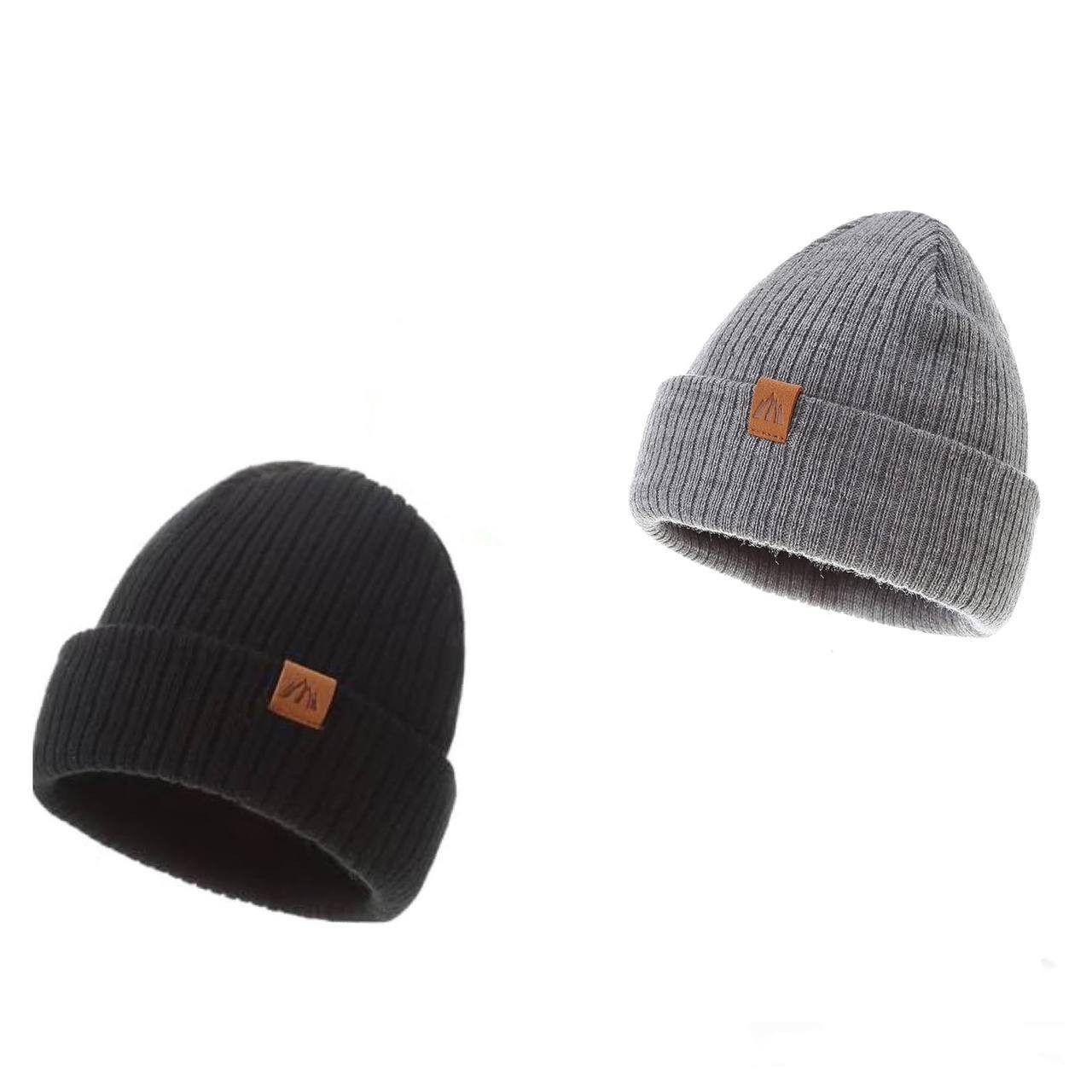 Diyarts Beanie (Vielseitiges Baby-Set, Kindermütze, 2-St., Kuschelige Eleganz für Kleine, Kinder) Leicht & Atmungsaktiv, Doppellagiges Acryl-Design, Wintermütze