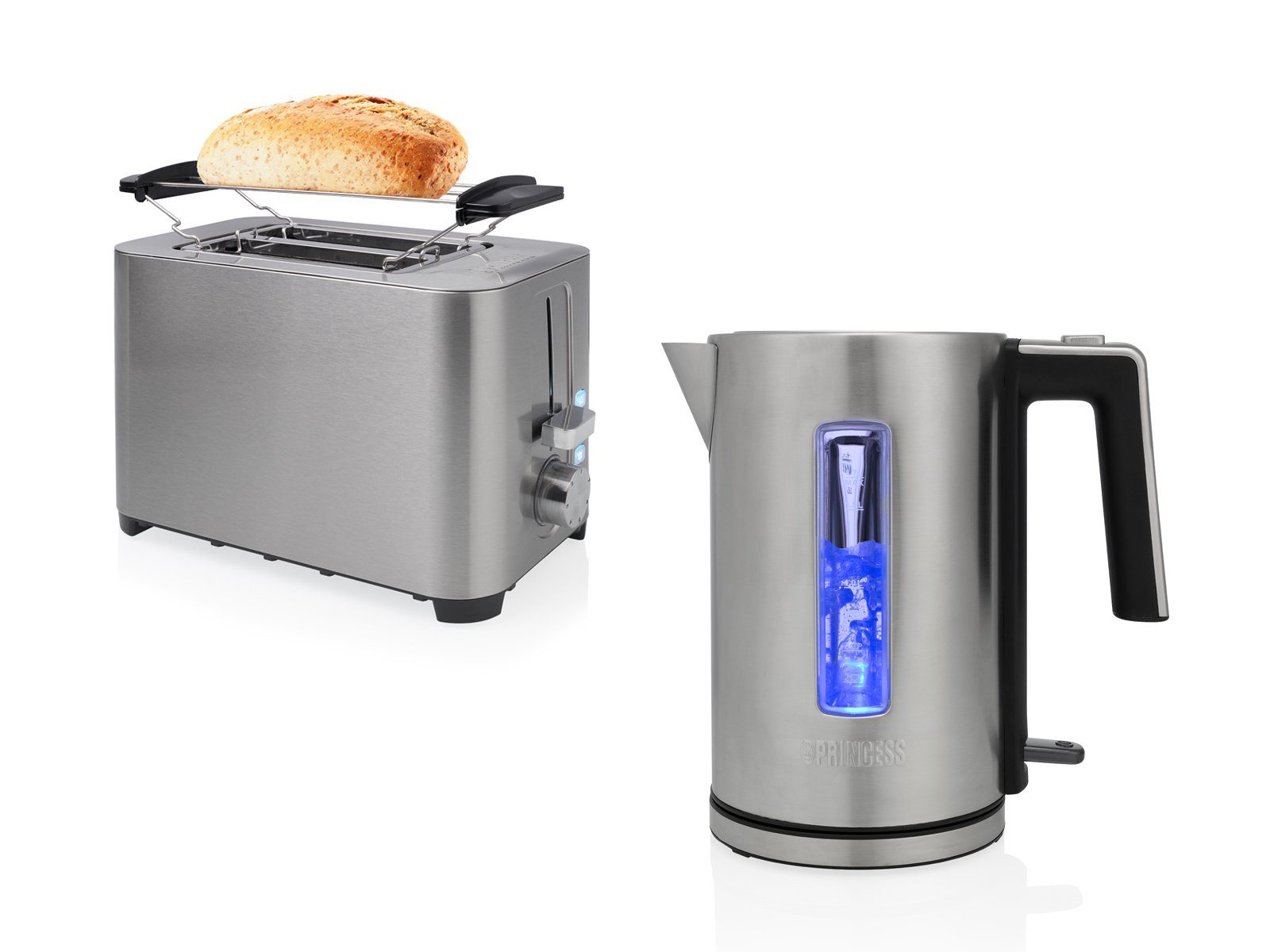 PRINCESS Toaster, Doppelschlitz, 850 W, Frühstück-SET Doppelschlitz  Toastmaschine & 1,7 Liter Wasserkocher ohne Kabel online kaufen | OTTO