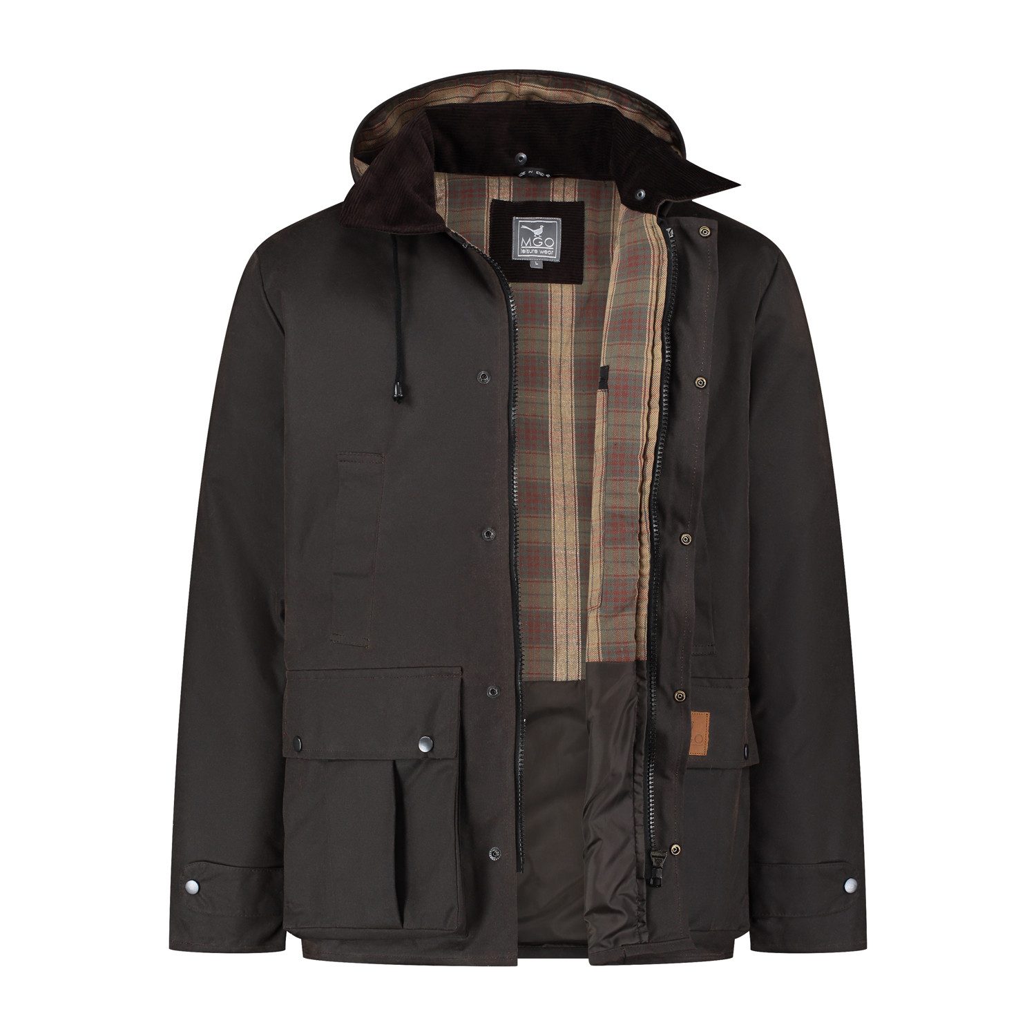MGO Outdoorjacke MGO Brandon Wax Jacket Men Navy XXL