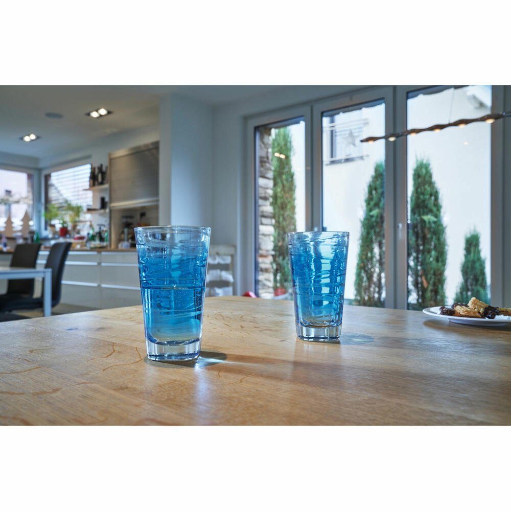 LEONARDO Glas Vario Struttura blau 280 ml, Glas