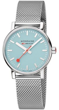 MONDAINE Quarzuhr vo2 Hellblau 35 mm