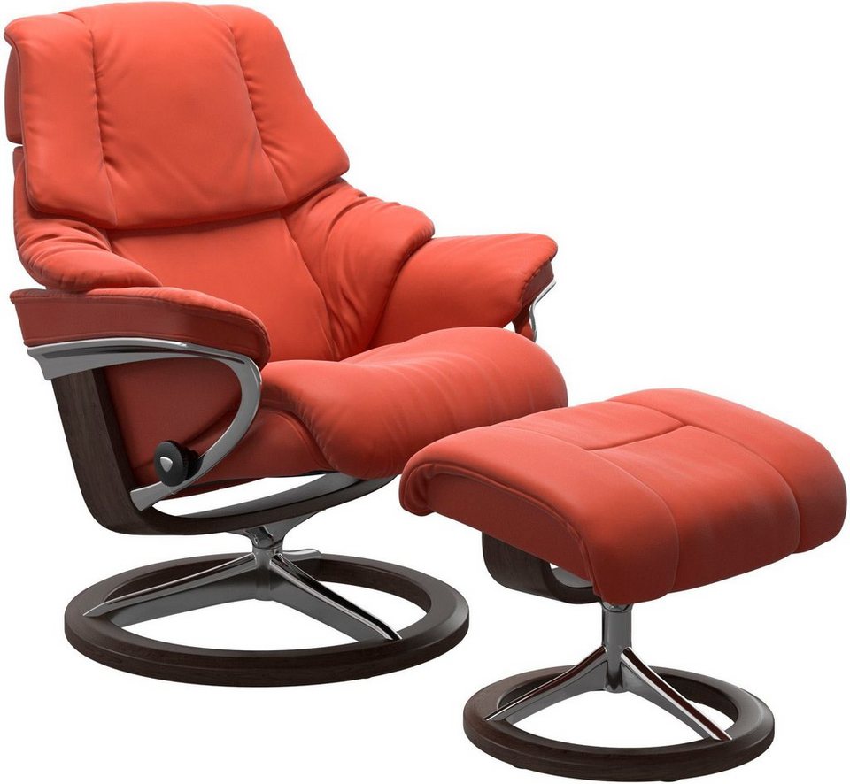 Stressless® Relaxsessel Reno (Set, Relaxsessel mit Hocker), mit Hocker, mit  Signature Base, Größe S, M & L, Gestell Wenge