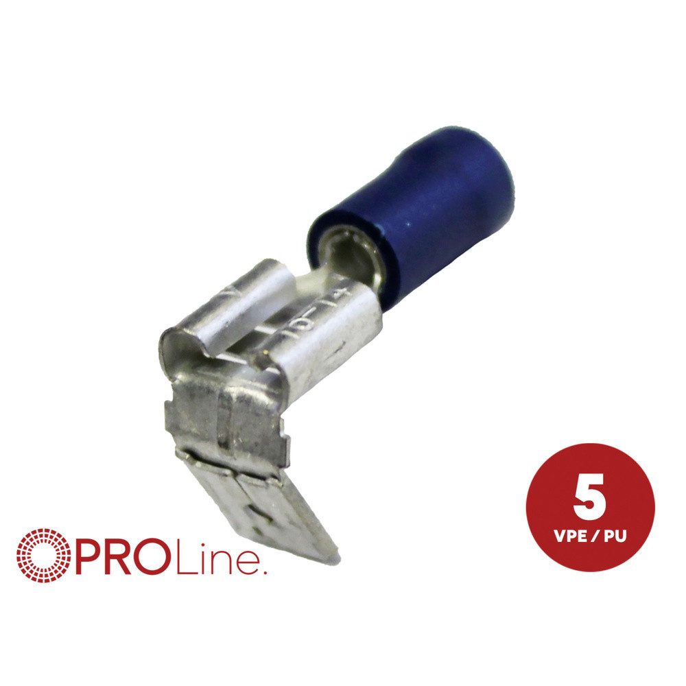 ACV Flachsteckhülsen ACV 346323-2-5-p Steckzunge Steckdicke: 0.8 mm Teilisoliert Blau 5, 346323-2-5-p