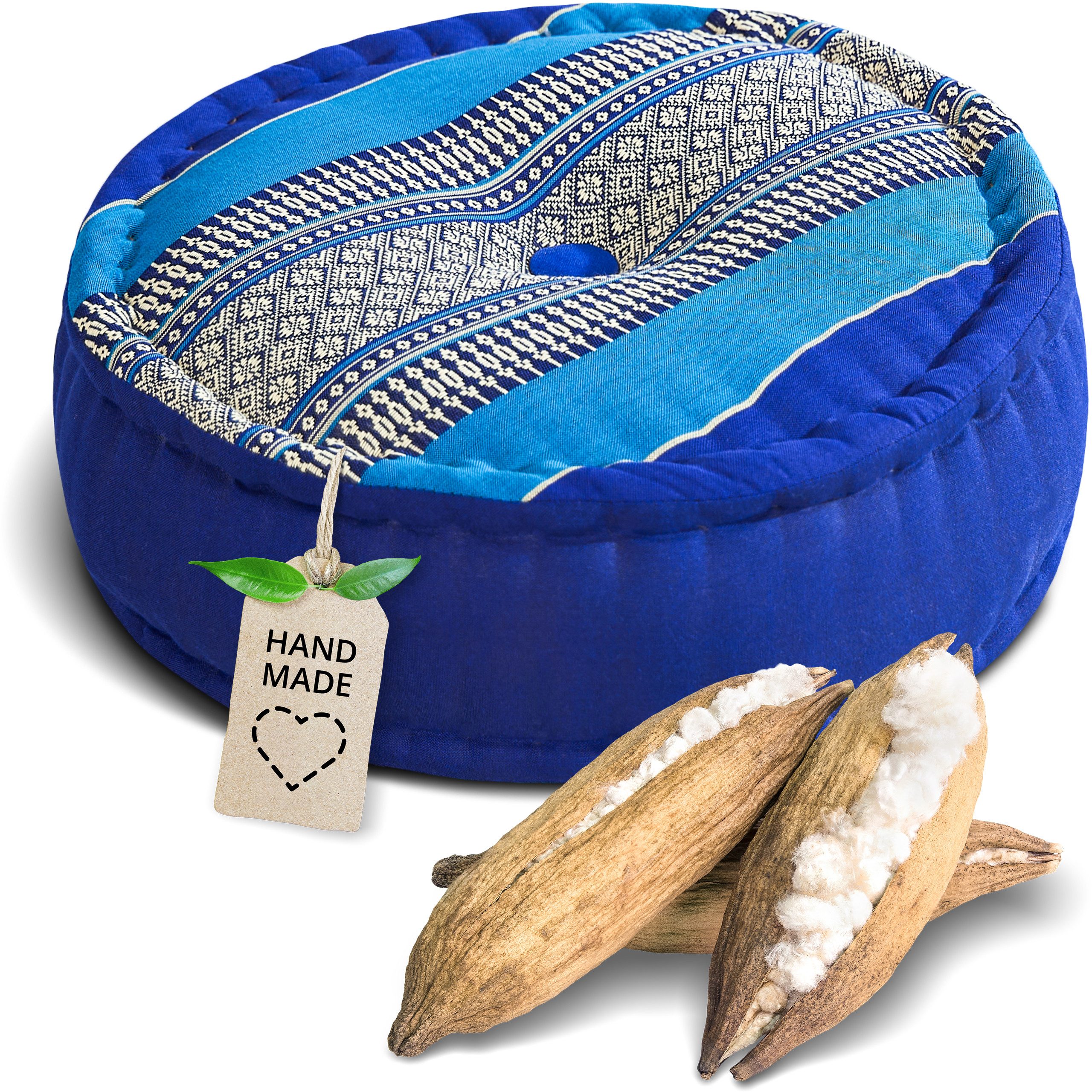 livasia Sitzkissen Zafukissen groß (Classic) vegan und handgefertigt, 38x14cm, Kapok