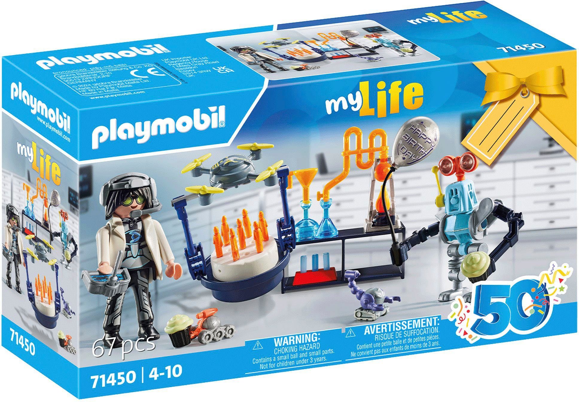 Playmobil® Konstruktions-Spielset Forscher mit Robotern (71450), City Life, (67 St), Made in Europe