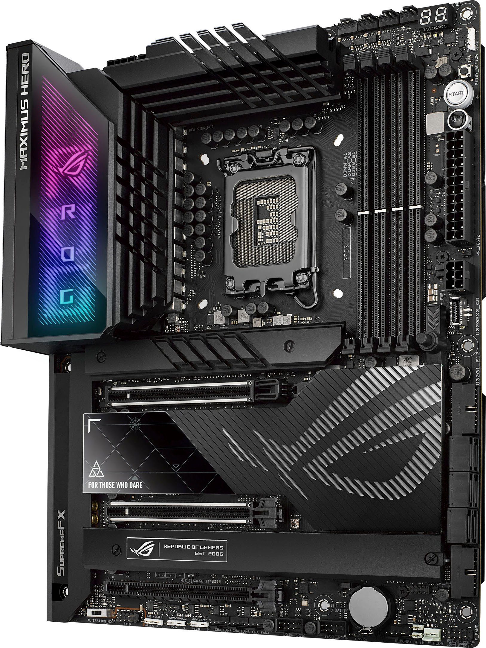 Asus ROG MAXIMUS Z790 Mainboard, 5x 4 WiFi PCIe DDR5 Speicher, 5.0, Thunderbolt 6E, HERO M.2