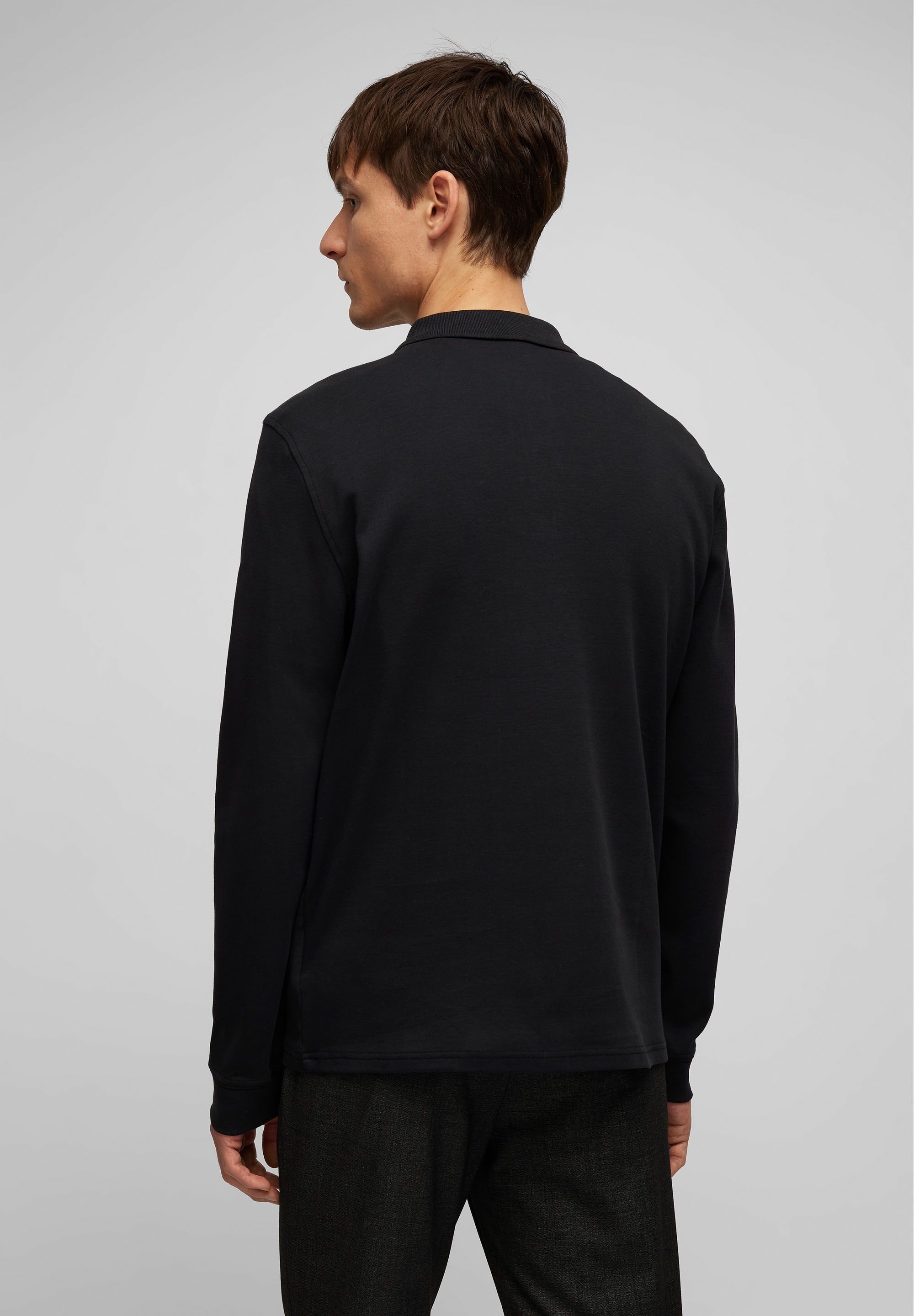 HECHTER Polokragen Poloshirt black mit PARIS