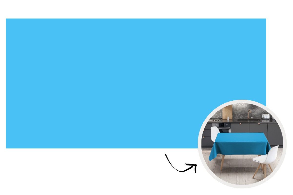 MuchoWow Tischdecke Blau - Licht - Farben, Gartentischdecke und indoor, Wetterfest, Abwaschbar, 260x130 cm
