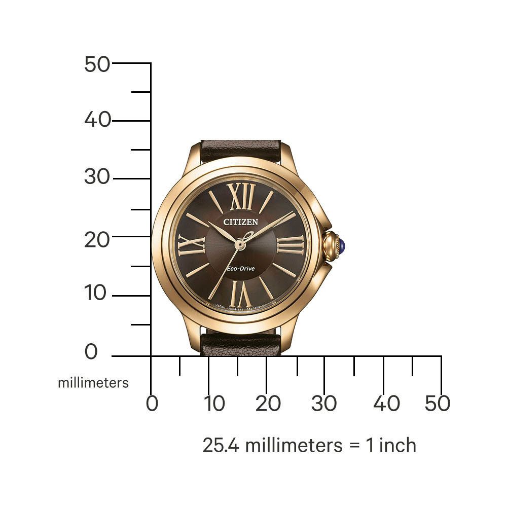 Citizen Solaruhr Citizen L EM1163-09X, Armbanduhr, Damenuhr, Lederarmband, günstig online kaufen