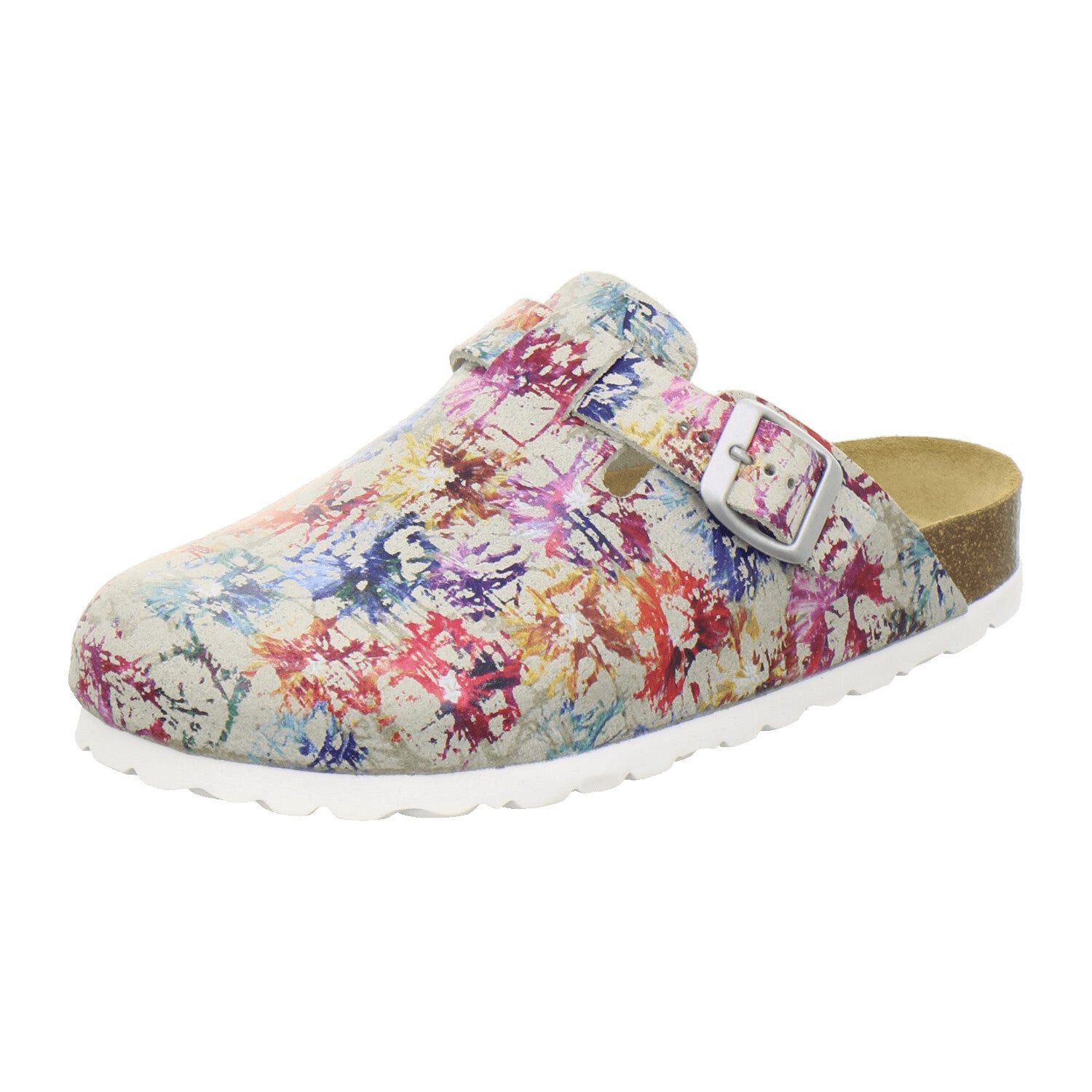 AFS-Schuhe Damen Clog aus Veloursleder mit Fußbett, Made in Germany