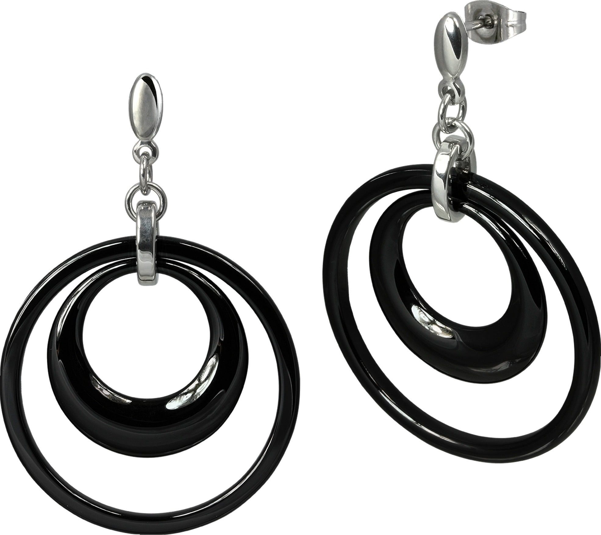 Amello Paar Ohrhänger Amello Ohrringe Edelstahl Keramik (Ohrhänger), Damen günstig online kaufen