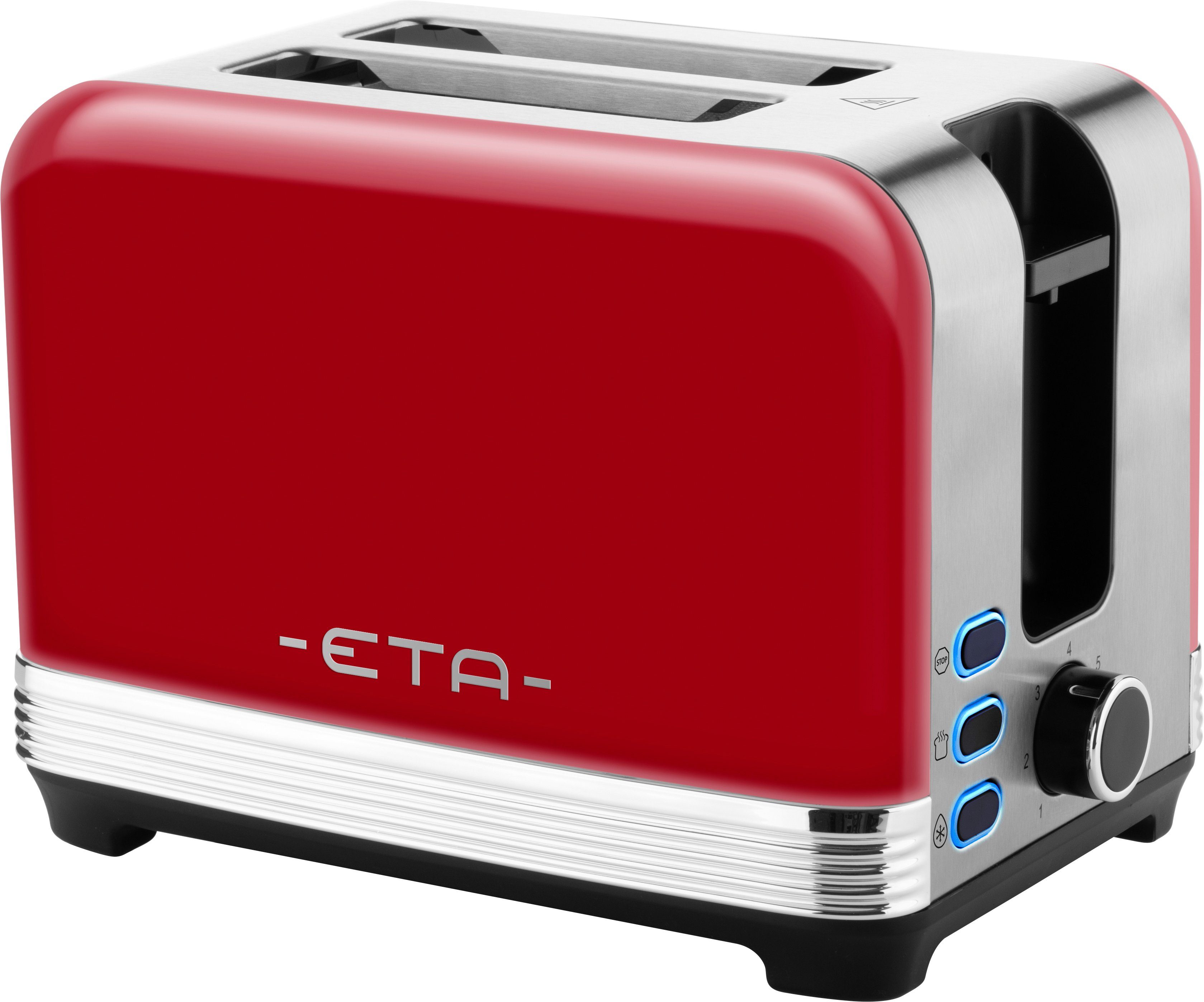 eta Toaster STORIO ETA916690030, 2 kurze Schlitze, 980 W, 7 Bräunungsstufen | Langschlitztoaster