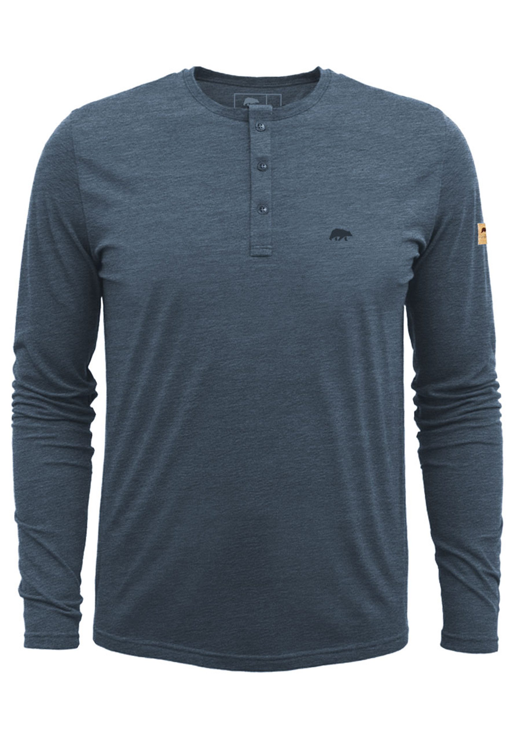 FORSBERG Sweatshirt Longsleeve mit Knopfleiste günstig online kaufen