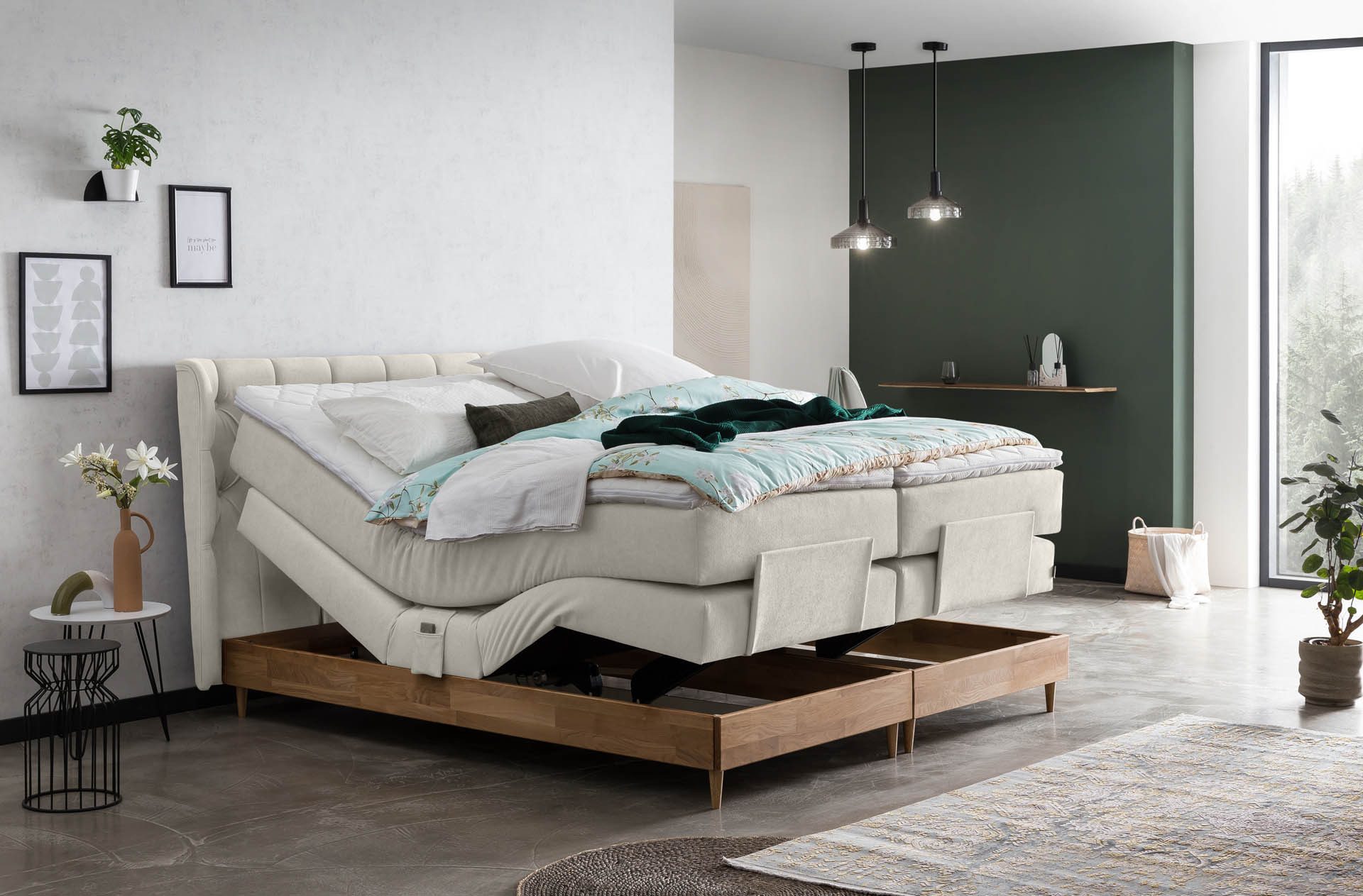 Belanoti Boxspringbett EON (Boxspringbett 160x200 elektrisch günstig online kaufen