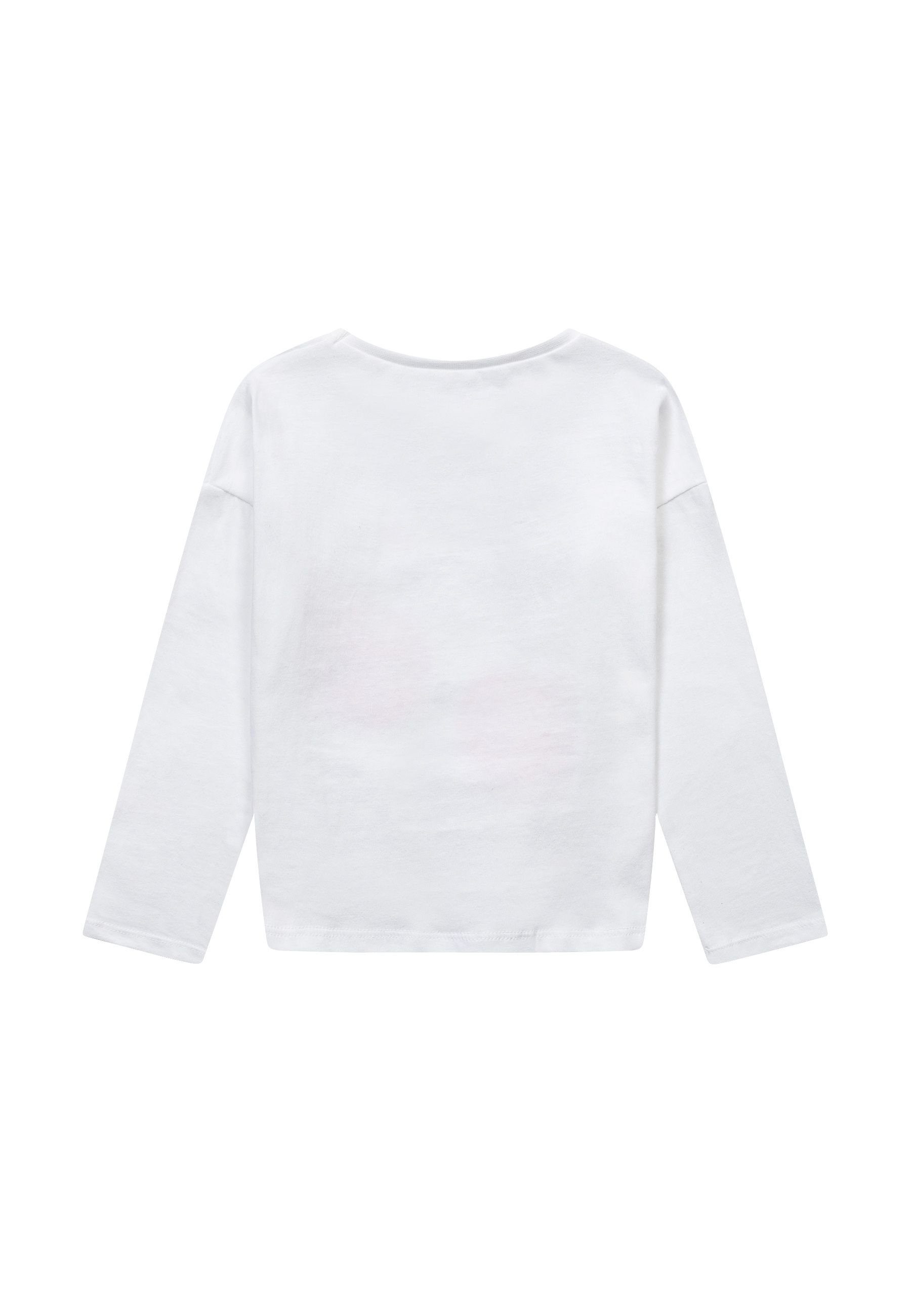 Knoten MINOTI (1y-8y) Langarm-T-Shirt Weiß Langarmshirt mit