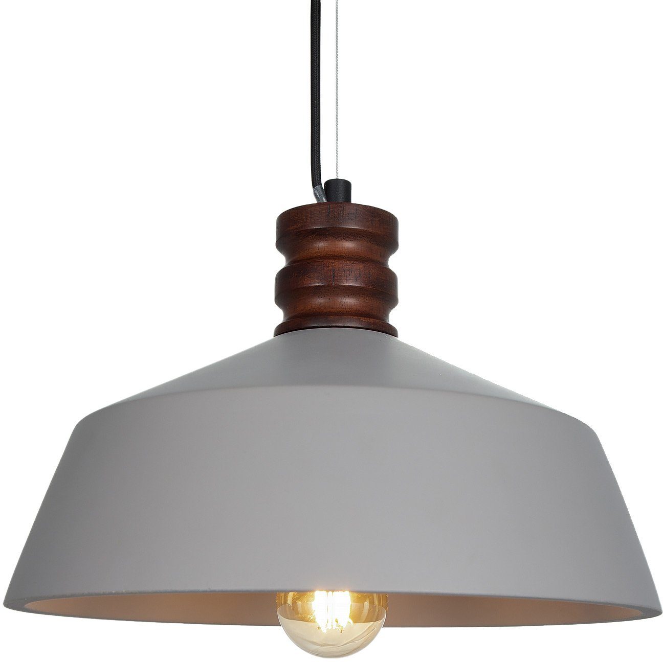 Leuchtmittel, Paco Lampe ohne Home Höhenverstellbar Für Küche, LED, Esszimmer KUTTER, Pendelleuchte Wohnzimmer E27,