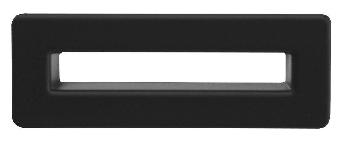 Sapho Ab- und Überlaufgarnitur Überlaufabdeckung, Schwarz, Sapho-AT612