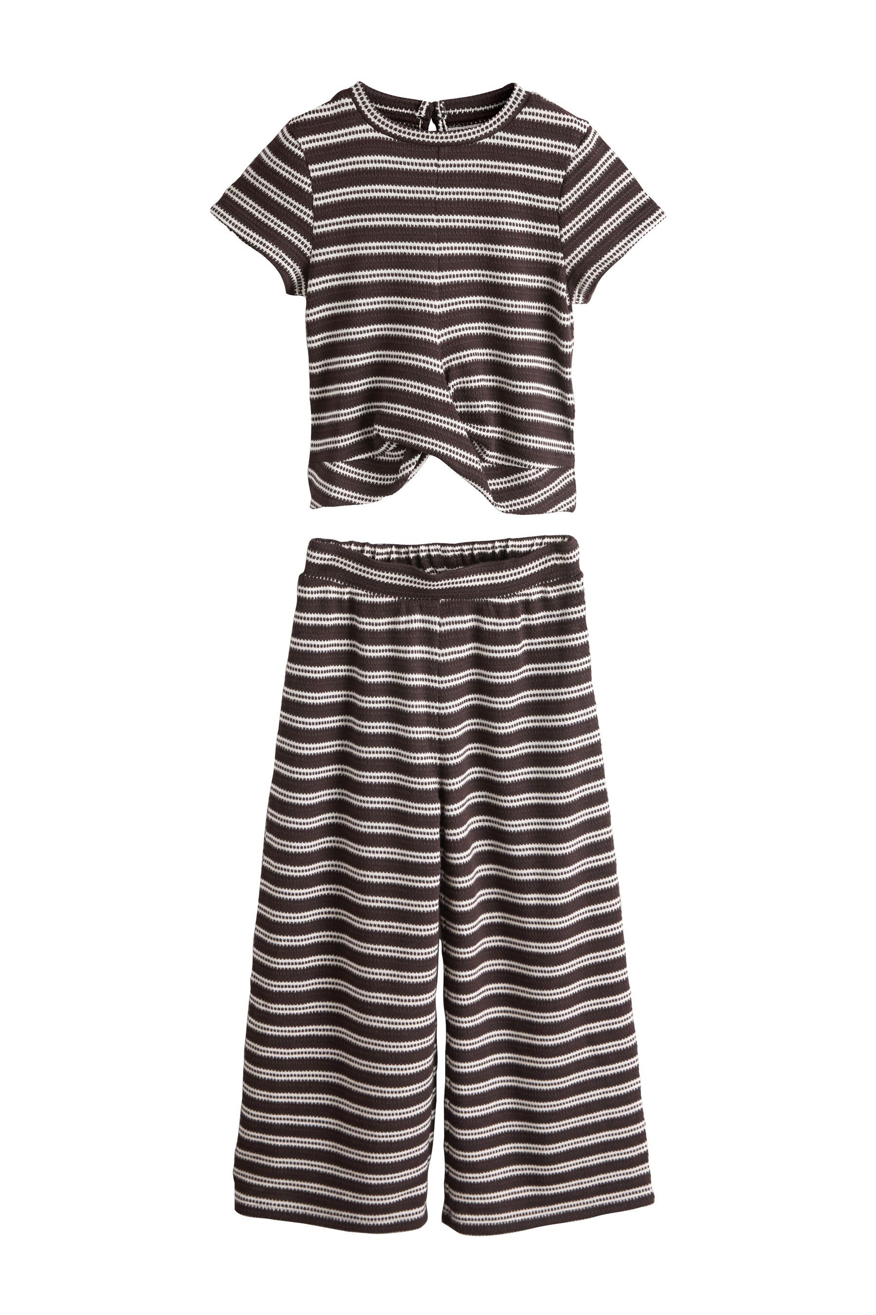 Next Wickelshirt Wickeloberteil und weite Hose im Set (2-tlg)