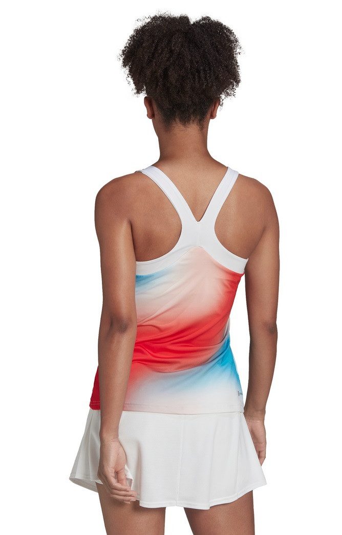 adidas Performance Tanktop Tennis-Tank Melbourne Printed rot/blau/weiss Damen