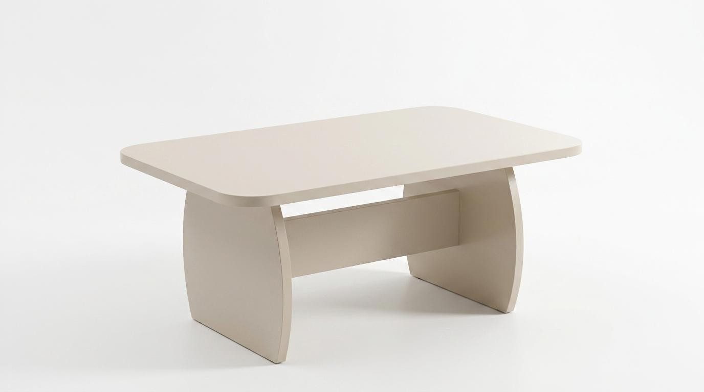 Xlmoebel Couchtisch Couchtisch modern weiß rechteckig Wohnzimmer praktisch kompakt (1-St., 1-tlg)