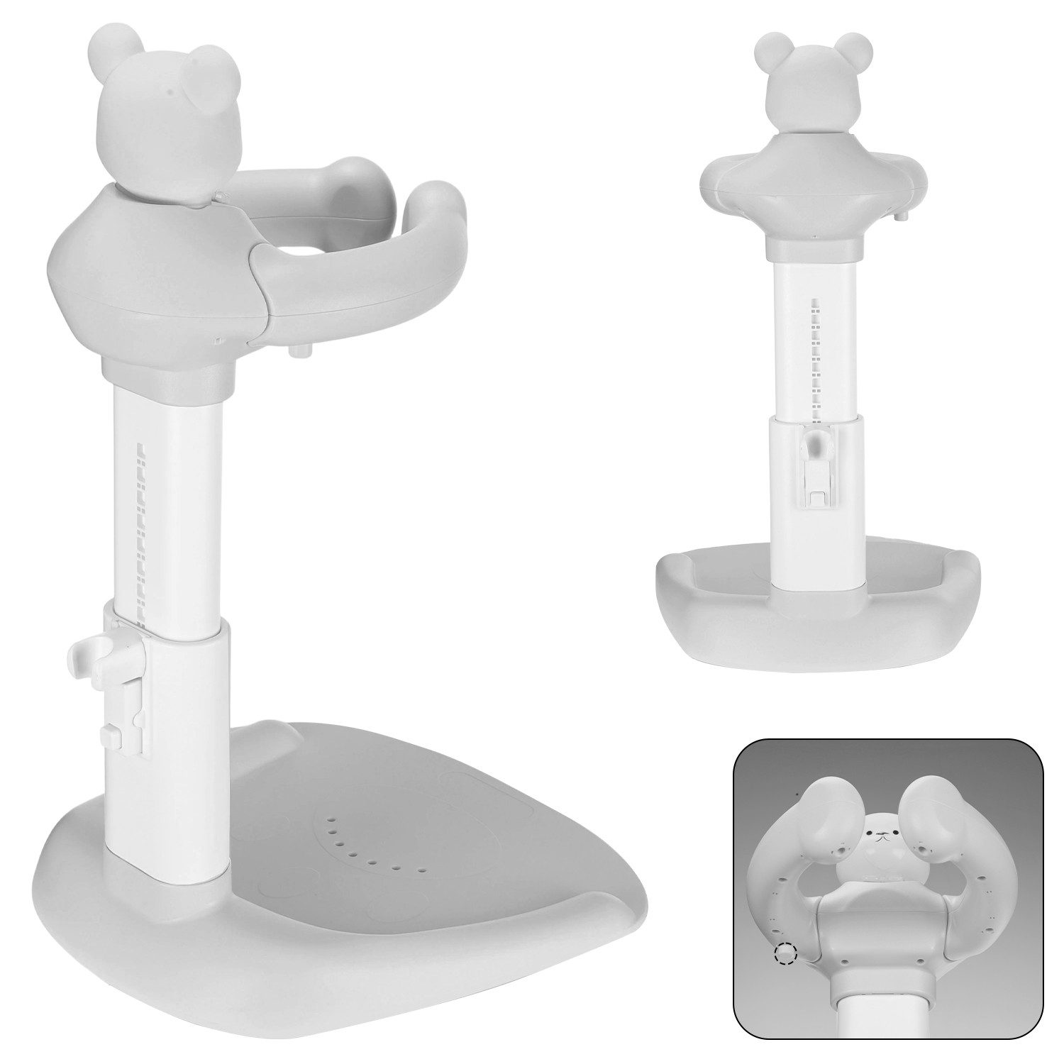 oyajia Babybadewanne Baby Badewannenständer Duschständer Höhenverstellbar, (mit AntiRutsch-Basis,Stehhilfe), Zum Baden, Windelwechseln und Waschen des Popos