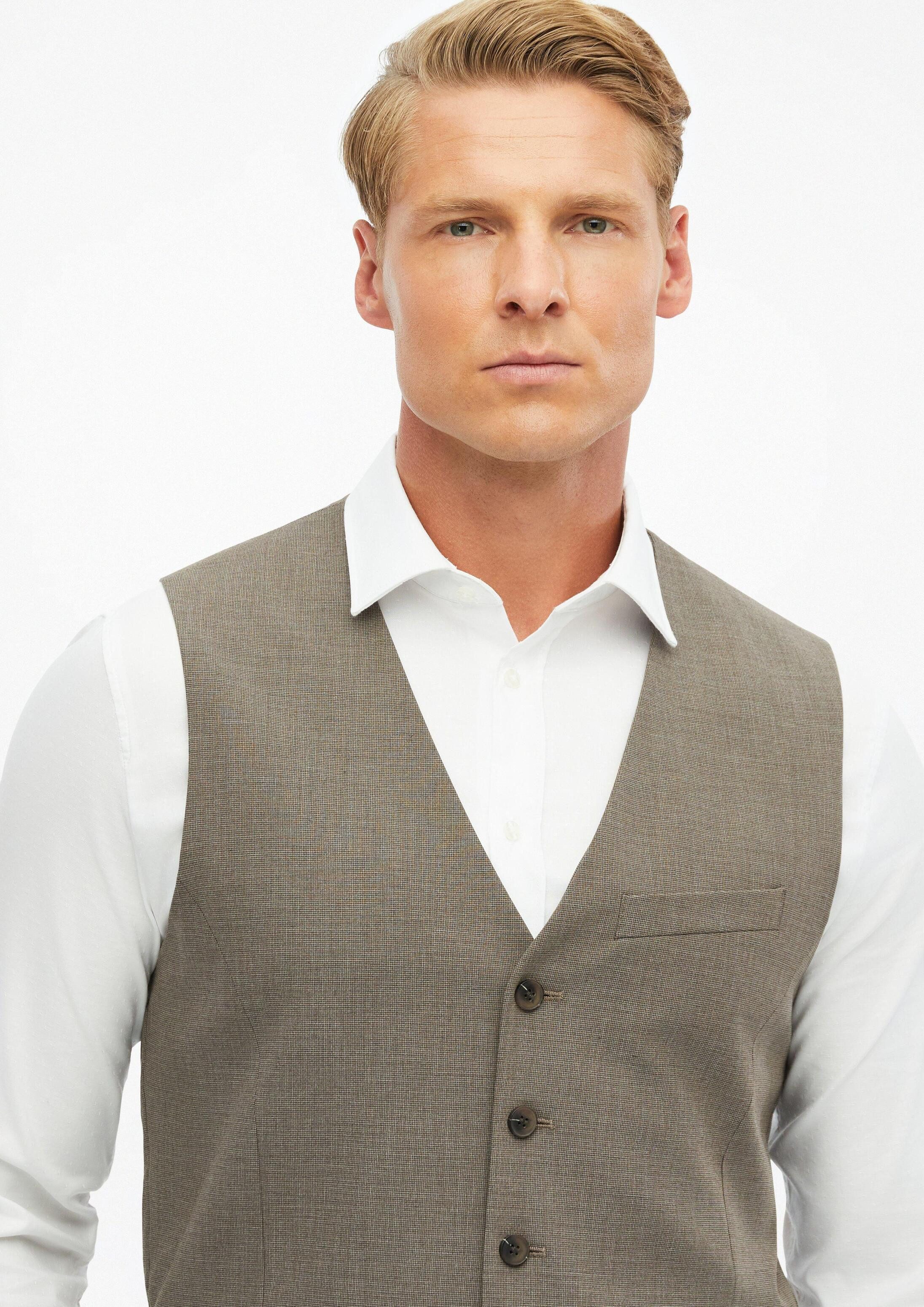 s.Oliver Jackenblazer Indoor-Weste S.OULTIMATE s.O ULTIMATE: Weste aus Wollmischung im Slim Fit – Bild 4 von 5