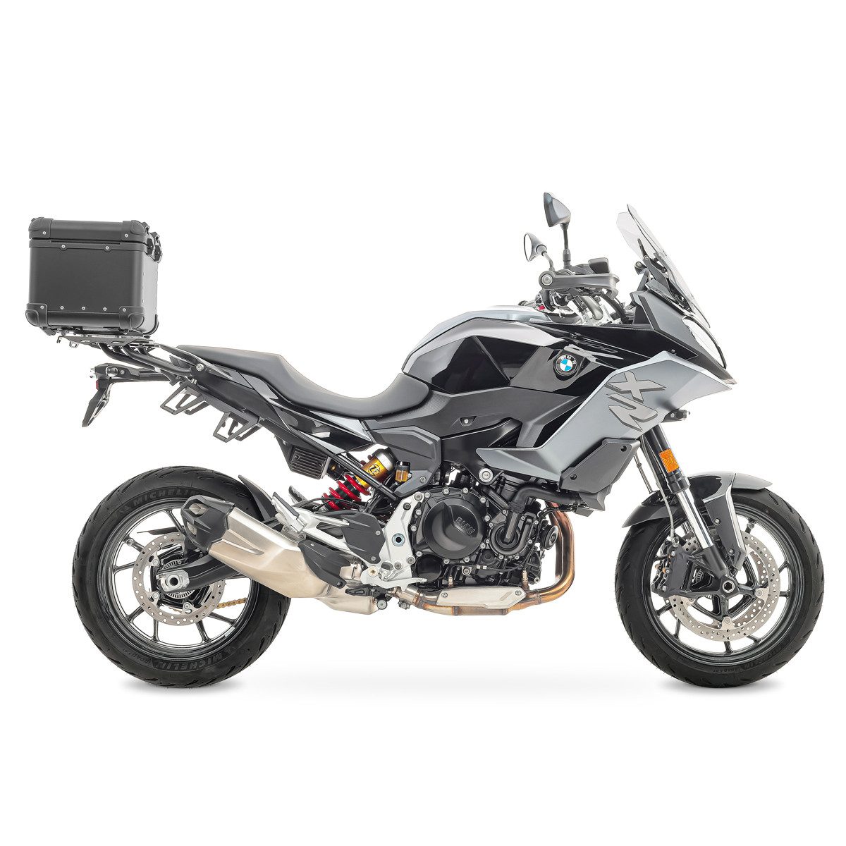 Bagtecs Topcase Set Alu Topcase + Gepäckbrücke für BMW F 900 XR 20-25 XS45 schwarz