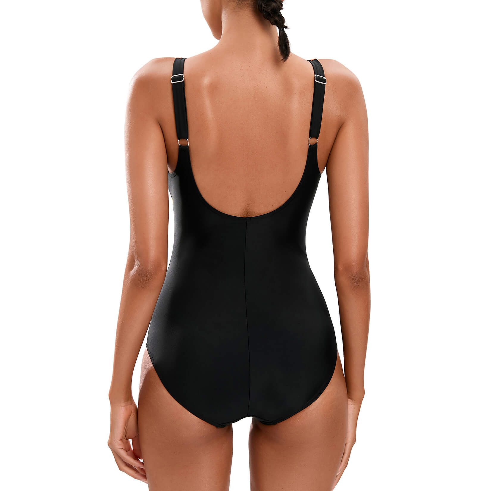COFI 1453 Badeanzug Damen-Badeanzug im Sport-Stil mit U-Rücken für maximale Leistung