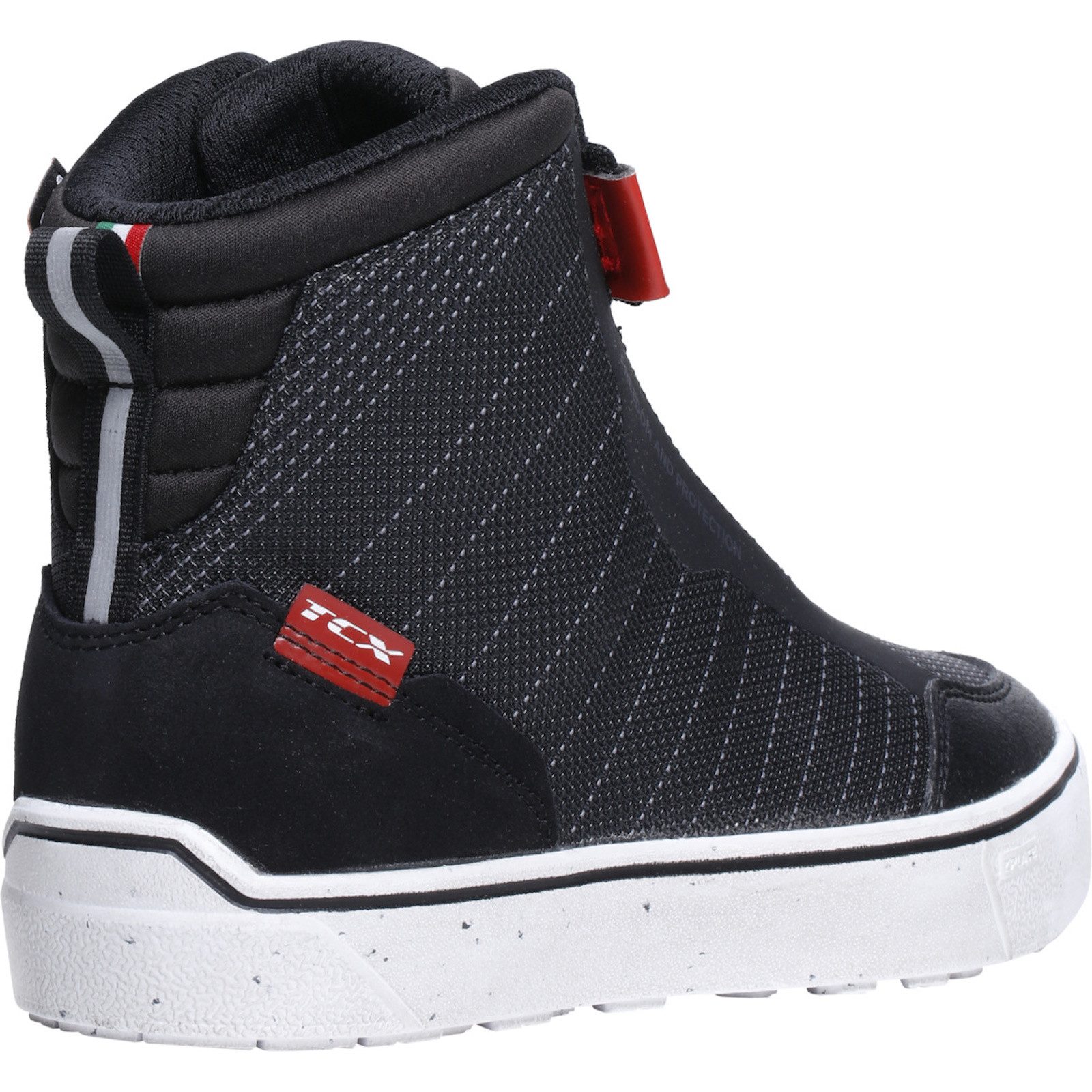 TCX TCX Ikasu 2 WP Motorradschuhe Damen Schwarz / Rot Motorradstiefel (Packung, Antistatische und Öl- und Benzinfeste Sohle) motorradschuhe für herren