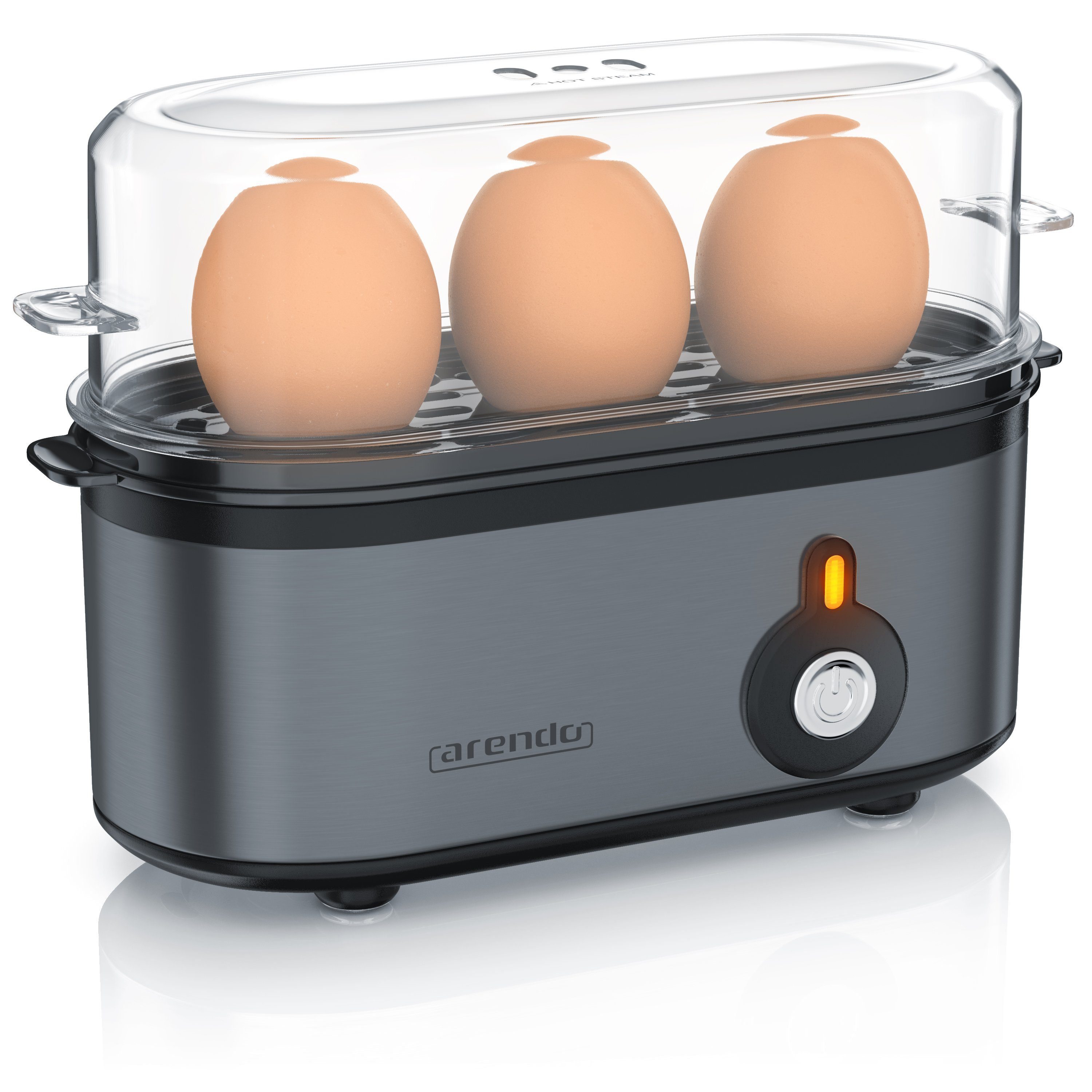 Arendo Eierkocher, Anzahl Eier: 3 St., 210 W, Edelstahl Eierkocher für 1-3  Eier online kaufen | OTTO