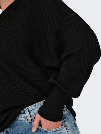 ONLY CARMAKOMA Strickpullover CARNEW ADALINE LIFE L/S PULLOVER KNT Viskosemischung