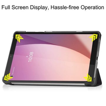 Lobwerk Tablet-Hülle Schutzhülle für Lenovo Tab M8 (4th Gen) TB-300FU 2023 Zoll, Wake & Sleep Funktion, Sturzdämpfung, Aufstellfunktion