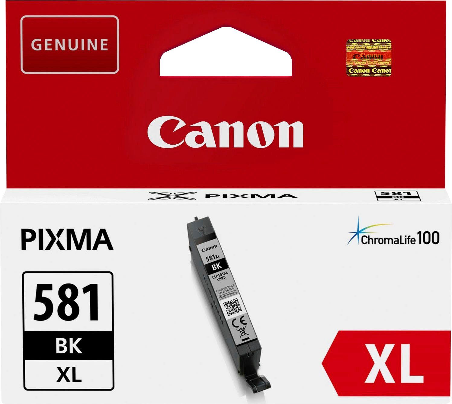 Canon CLI-581XL BK Tintenpatrone (original Druckerpatrone 581 schwarz XL)