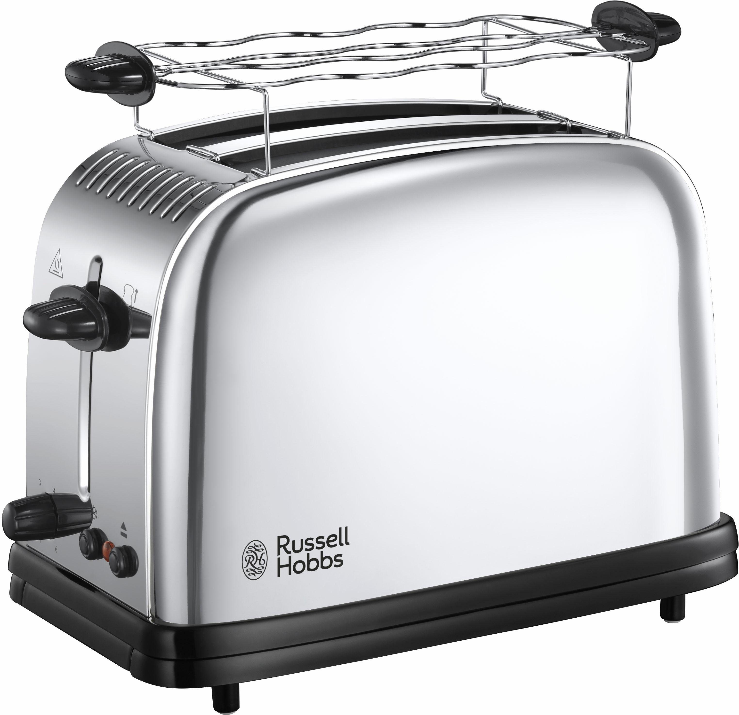 RUSSELL HOBBS Toaster Victory 23310-56, 2 kurze Schlitze, für 2 Scheiben,  1670 W, Lift&Look Funktion ermöglicht das Anschauen des Toastes während des  Röstens | Langschlitztoaster