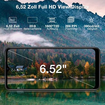 DOOGEE N50S Android 13 Smartphone, Octa-Core 9GB + 128GB, 20MP + 8MP Camera Handy (6.52 Zoll, 128 GB Speicherplatz)