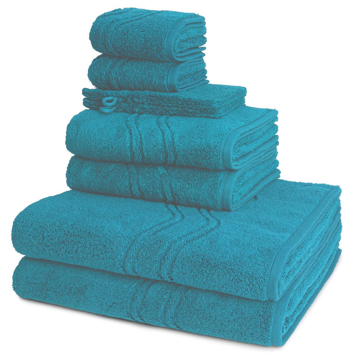 ROSS Handtuch Set Cashmere feeling, Walkfrottee (Spar-Set, 8-St), 2 X Wasch- 2 X Gäste- 2 X Dusch- 2 X Handtuch im Set - Baumwolle
