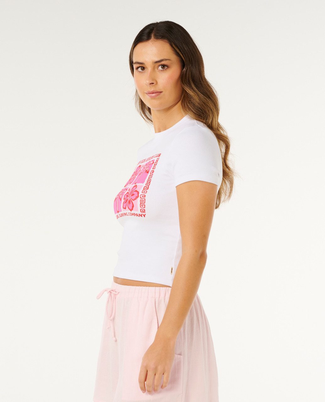 Rip Curl Print-Shirt Surf Side Fitted T-Shirt