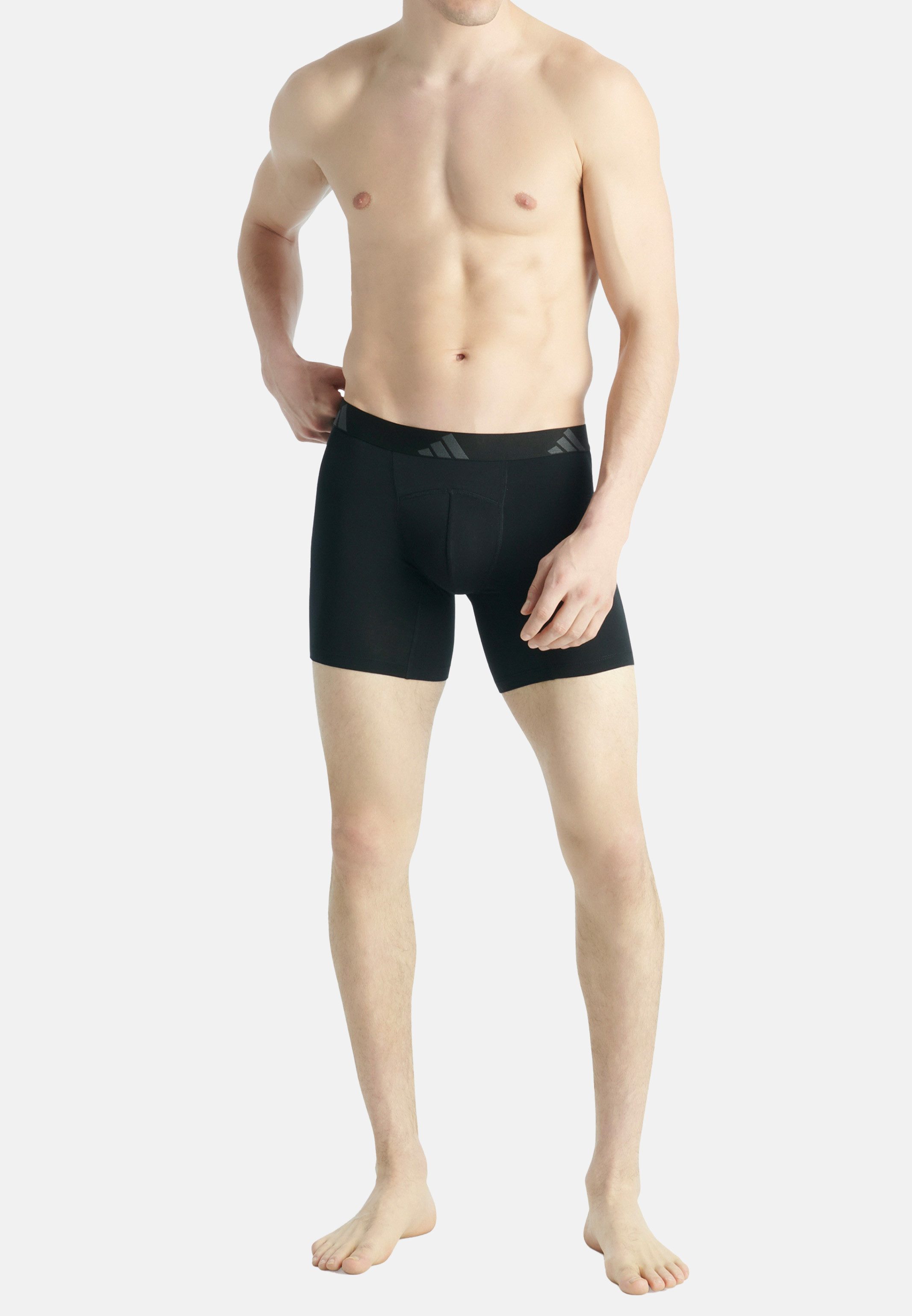 adidas Sportswear Retro Boxer 2er Pack Active Flex Cotton Ergonomic (Spar-Set, 2-St) Long Short / Pant - Baumwolle - ohne Eingriff - Atmungsaktiv – Bild 5 von 5