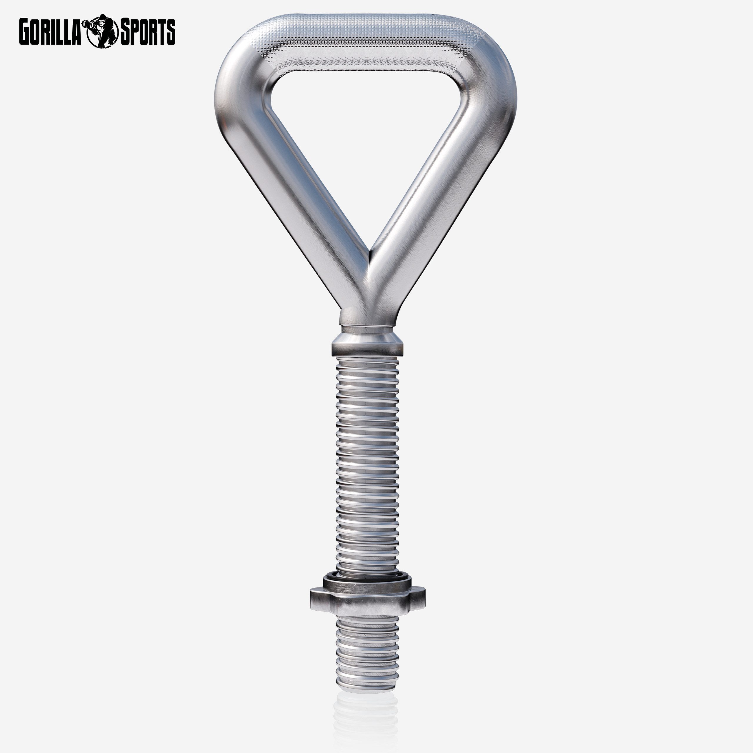 GORILLA SPORTS Kettlebell Verstellbar, für 30mm, inkl.Sternverschluss, bis 50 kg Belastbar