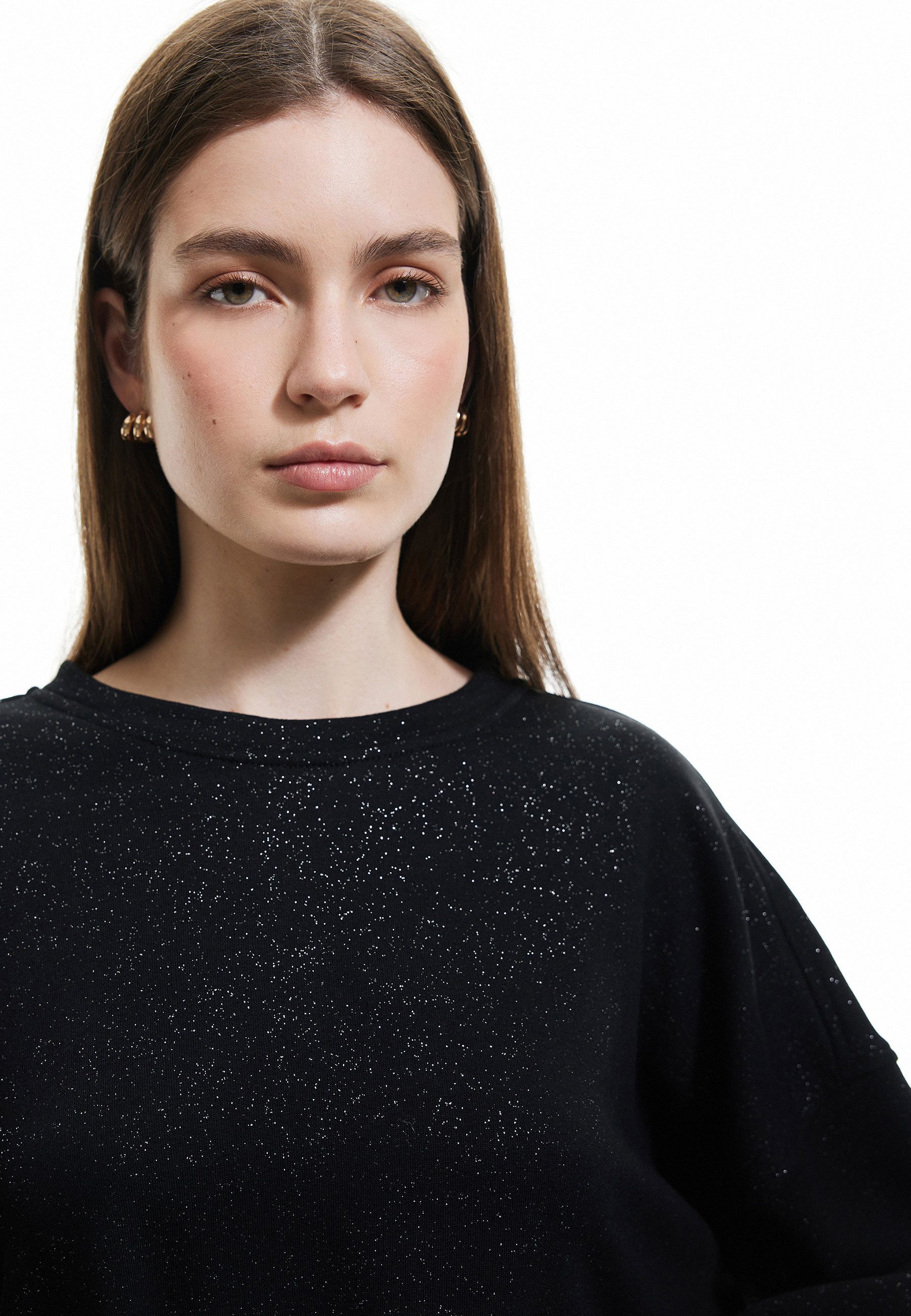 Koton Sweatshirt Rundhalsausschnitt Mit Stoffdetail Sweatshirt