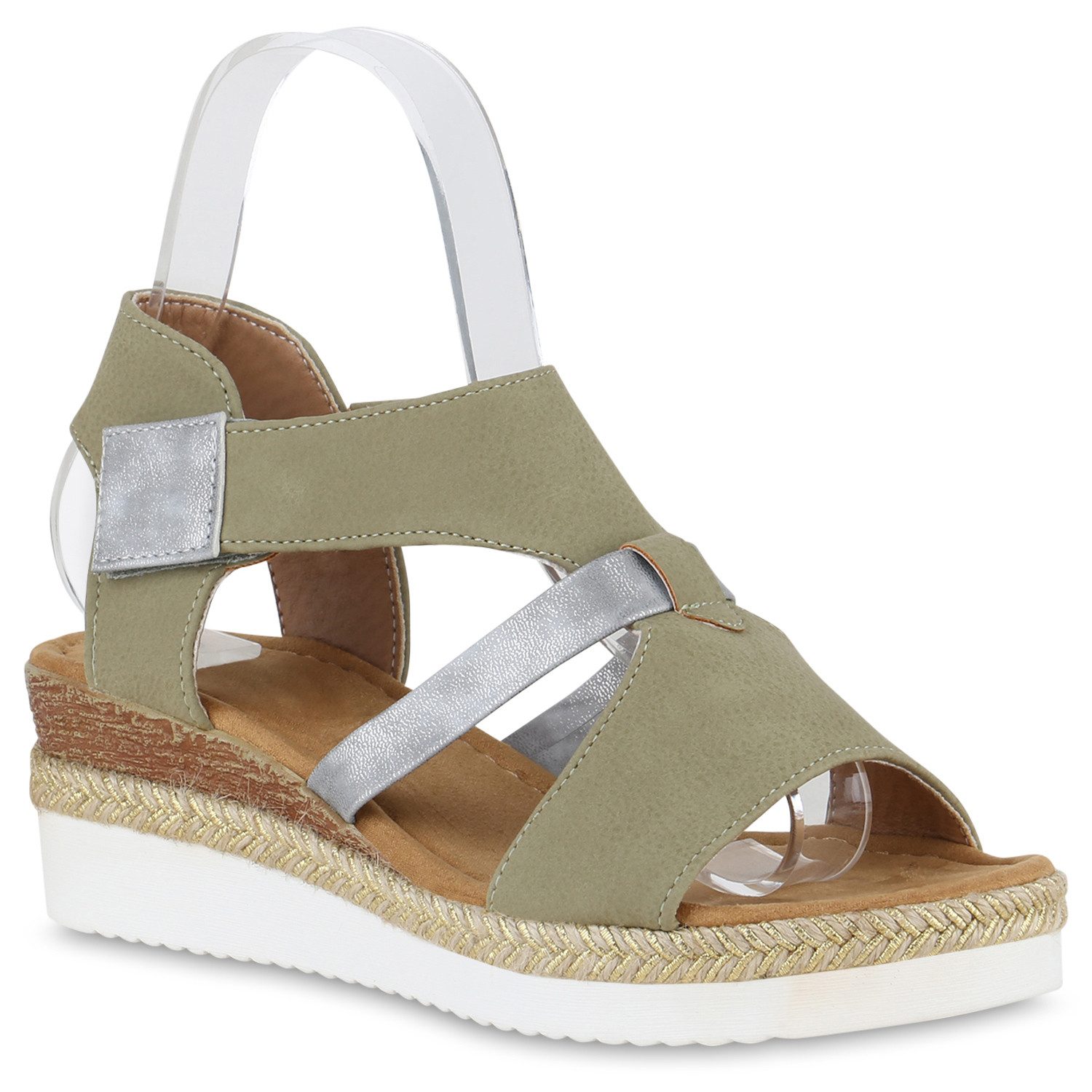 VAN HILL 840965 Keilsandalette Schuhe