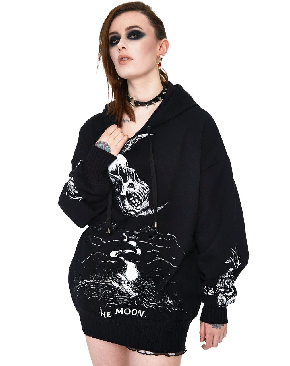 Jawbreaker Hoodie Skull Moon Oversize Hoodie günstig online kaufen