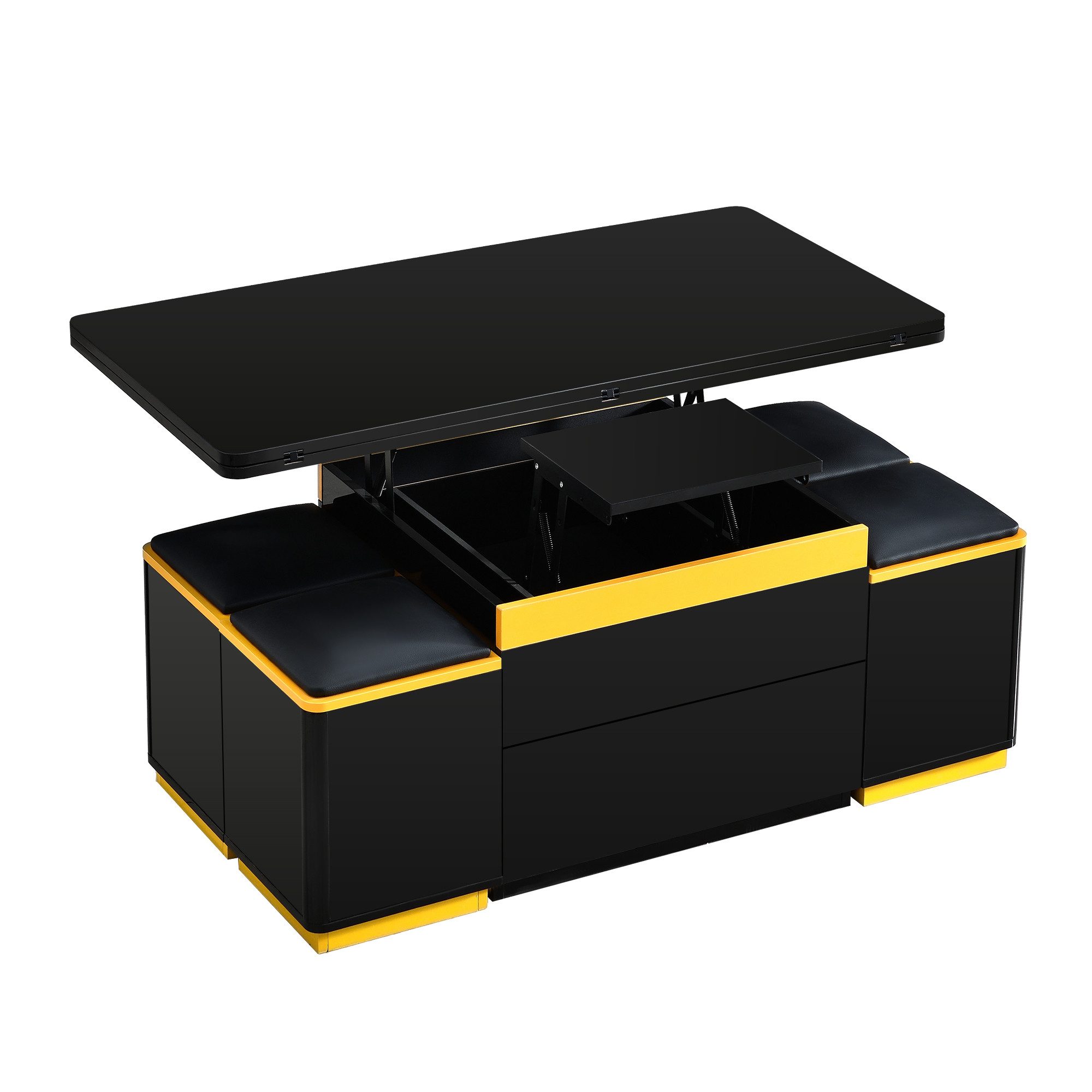 ANYSUN Couchtisch Sofatisch Beistelltisch Höhenverstellbarer (Set, 1 Tisch), Breite 100 cm
