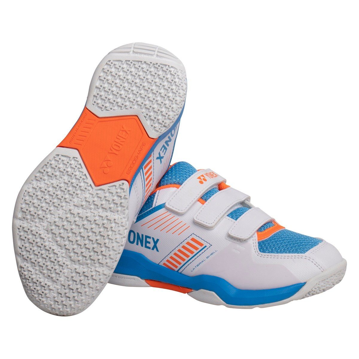 Yonex Strider Flow 2025 (Klettverschluss) weiss Kinder Badmintonschuh