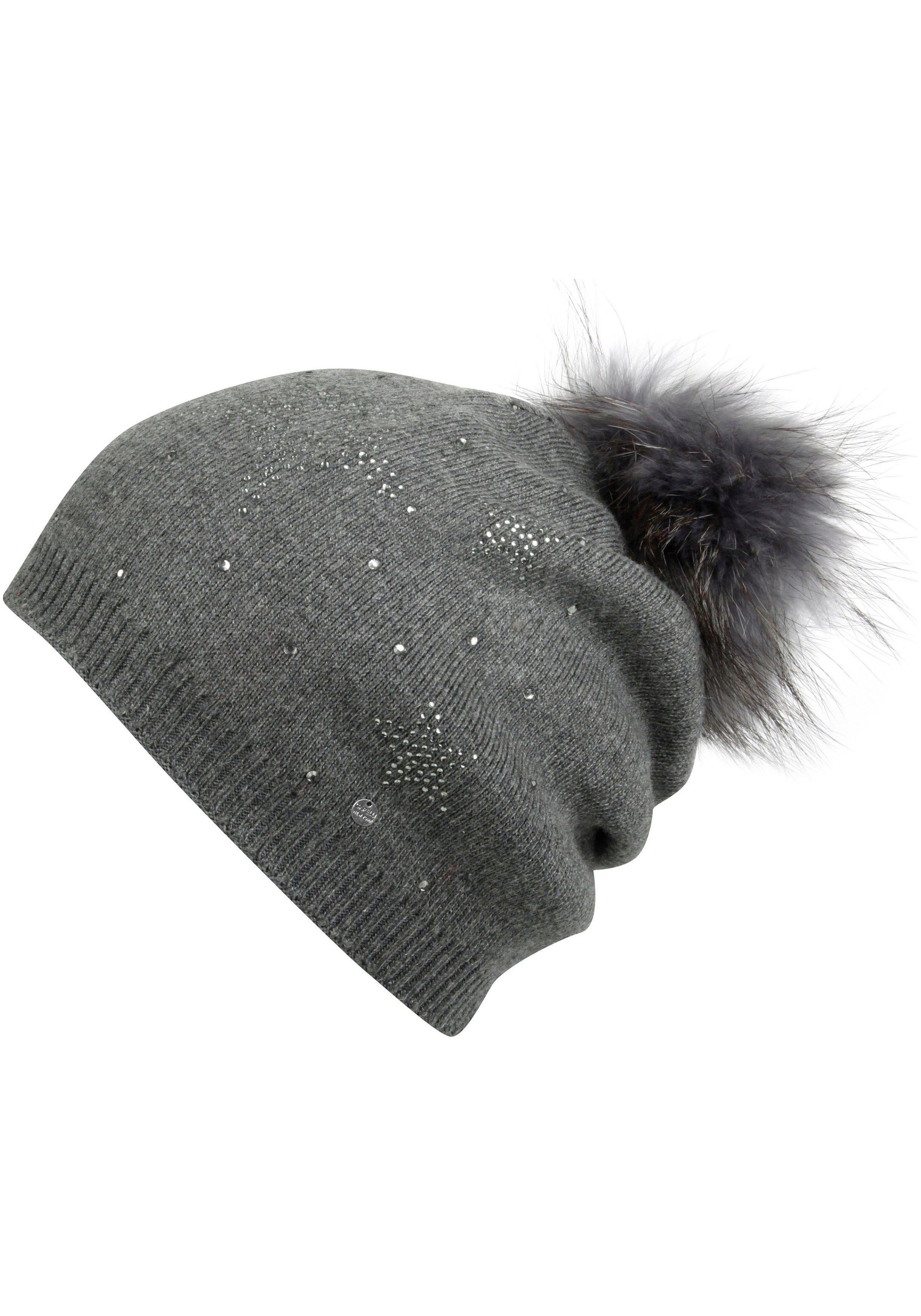 Capelli New York Bommelmütze mit Fellbommel-Akzent günstig online kaufen